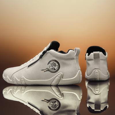 Solid Color Men Driving Shoes Spring and Autumn New Style Breathable Men's Peas Shoes Sneakers Business Shoes Work Shoes Winter Men's