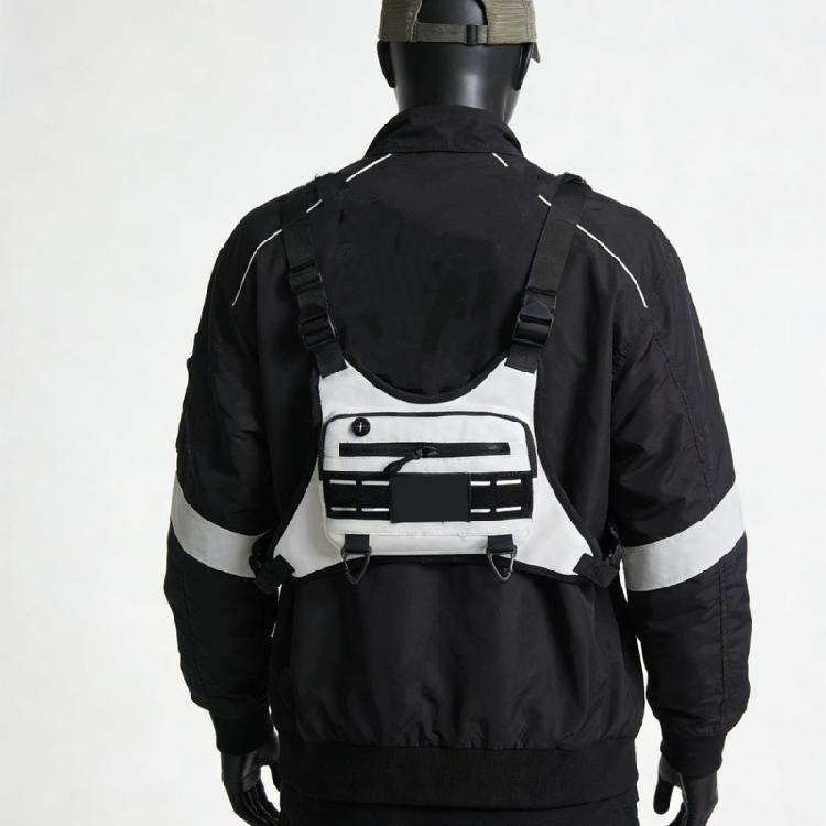 Breathable Running Waist Pack with Hook Attachments And Zippered Pockets For Secure Storage Unisex Workout Chest Bag