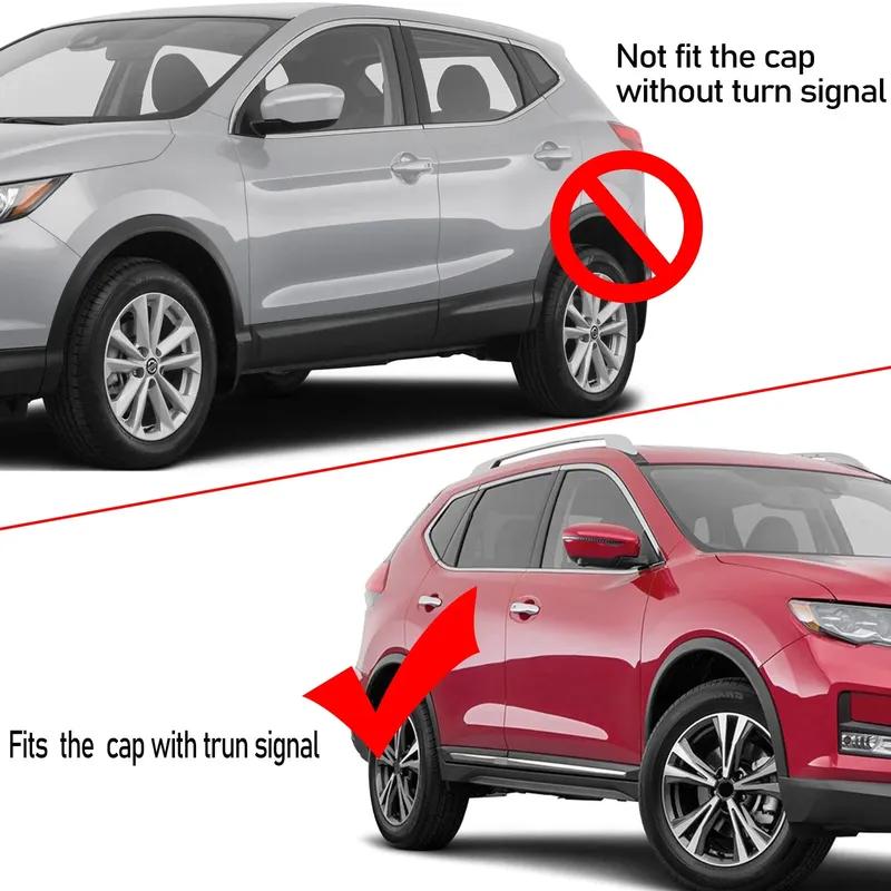 For Nissan Qashqai Rogue Murano Pathfinder 2015- Car Replacement Rearview Side Mirror Cover Wing Cap Door Shell Trim ABS