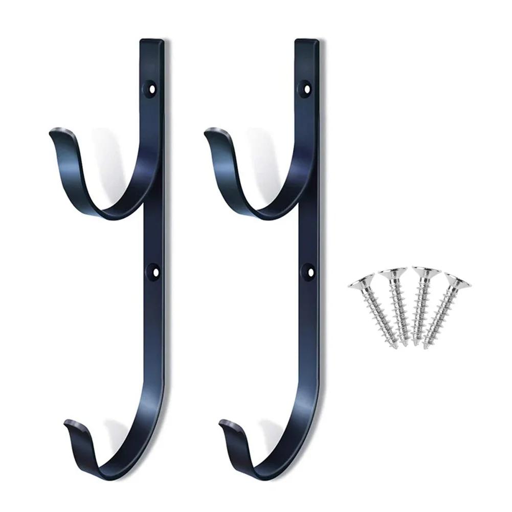 2 Pack Aluminum Alloy Multipurpose Organizer Swimming Pool Hanger Pool Pole Hanger Hooks Pool Equipment Accessories