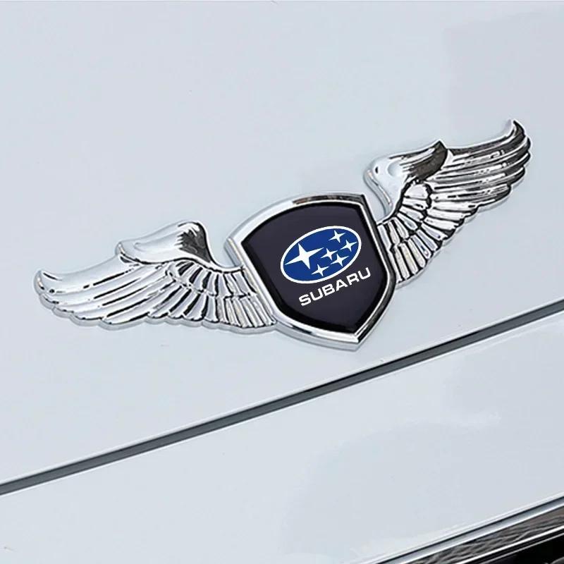 3D Car Front Bonnet Emblem For Subaru STI XV Forester BRZ Outback Impreza Crosstrek WRX Auto Rear Trunk Badge Sticker Decoration Y6