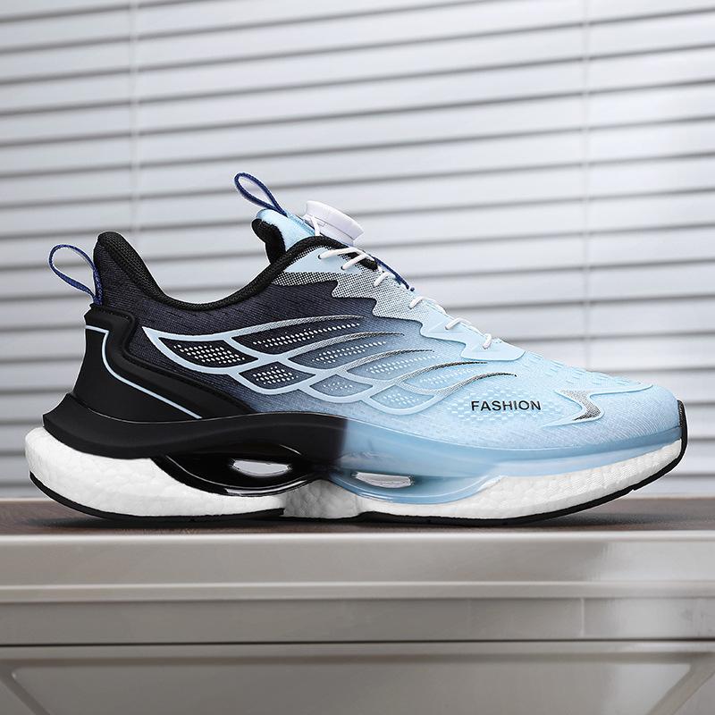 Really explosive rotating button men's shoes summer teenagers junior high school students running shoes mesh breathable casual sports shoes men