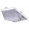 Portable Emergency Blanket 130x210cm PET Silver Aluminum Foil for Marathon Insulation and Sun Protection