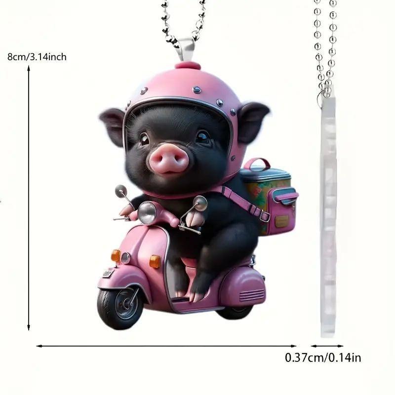 

Акриловый Восхитительный Черный Поросенок Подвеска-Шарм для Автомобиля Игривый Мультяшный Стиль Для Декора Интерьера