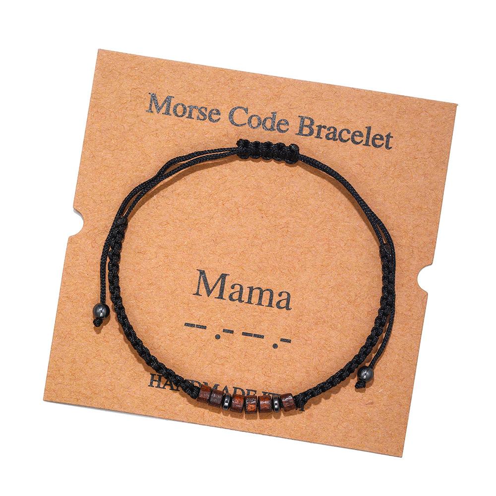 Fashion Braided Bracelet Morse Code Couples Bracelets for Men and Women