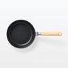 MUJI Non-Stick Frying Pan with Wide Cooking Surface, 20cm Diameter, Shallow Type, Induction Compatible, 83453756