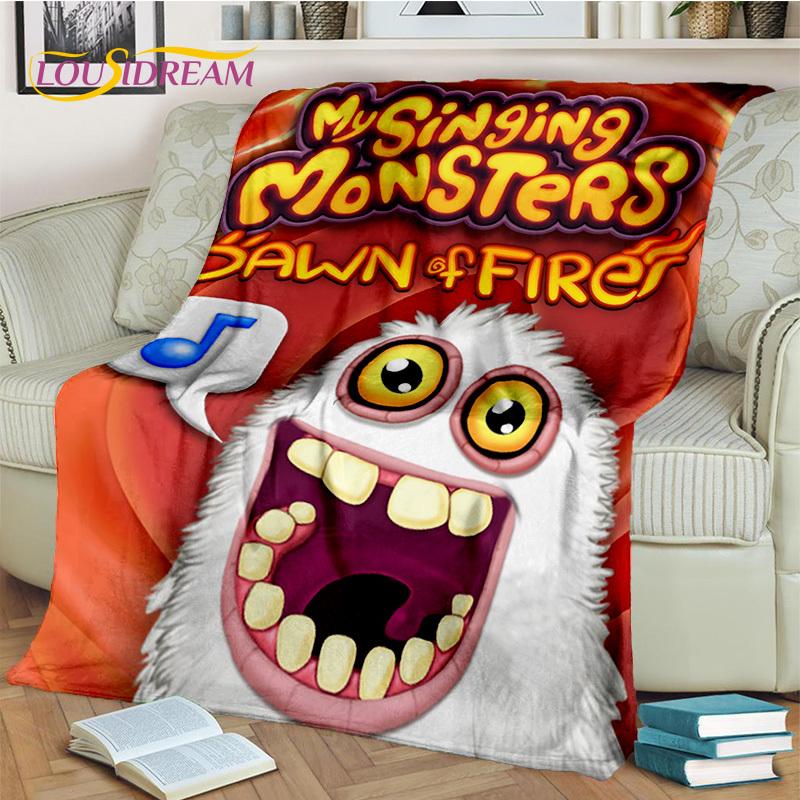 Cartoon Video Music Game My Singing Monsters 3D Blanket,Soft Throw Blanket for Home Bedroom Bed Sofa Picnic Travel Blanket Kids