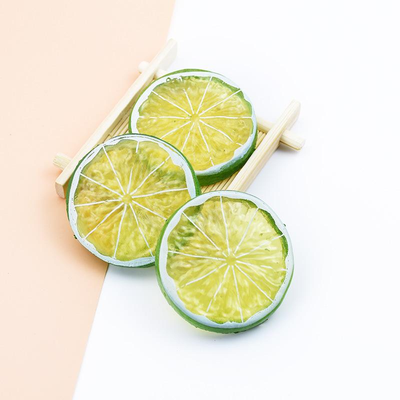 5/10pcs Artificial Plastic Lemon Fake Plants Kid Toys Fridge Sticker Diy Needlework Household Products New Year Festival Decor