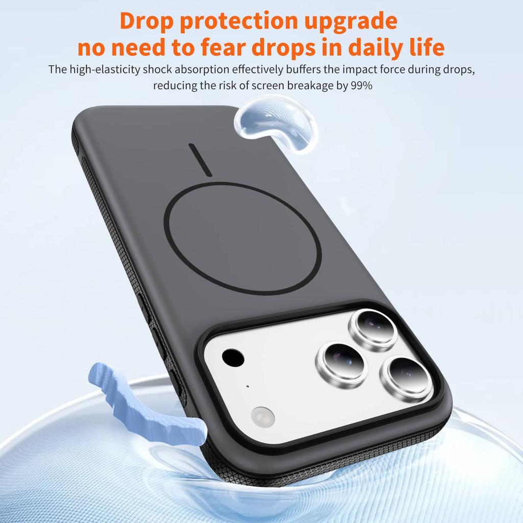Magnetic Case for iPhone 17 Pro Max/17 Pro/Air/17/16/15/14/13/12 Pro Max, Slim Frosted Non Slip Case Support Wireless Charging
