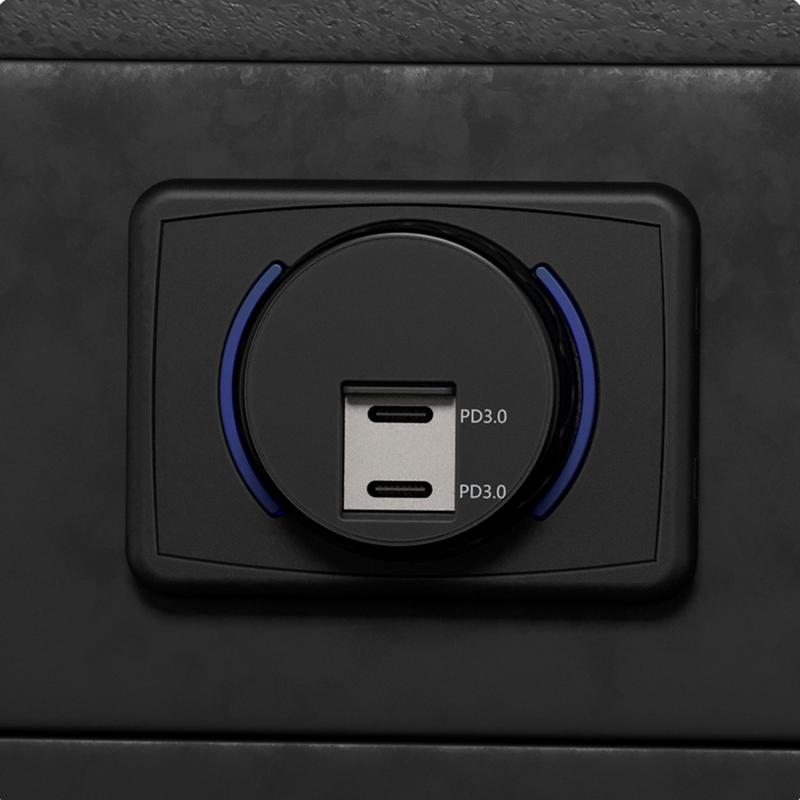 

12V USB Charger Fast Charging Panel Wall Mount Outlet Adapter USB Charging Station With Indicator Light For Car Home RV Boat Bus United States