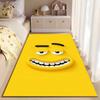 Funny Yellow Smiley Face Carpet Suitable As a Non-slip Mat for the Living Room or Bedroom Sofa