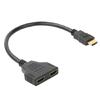 1 To 2 Way HDMI-compatible Splitter Adapter Cable for HDTV Support Two TVs