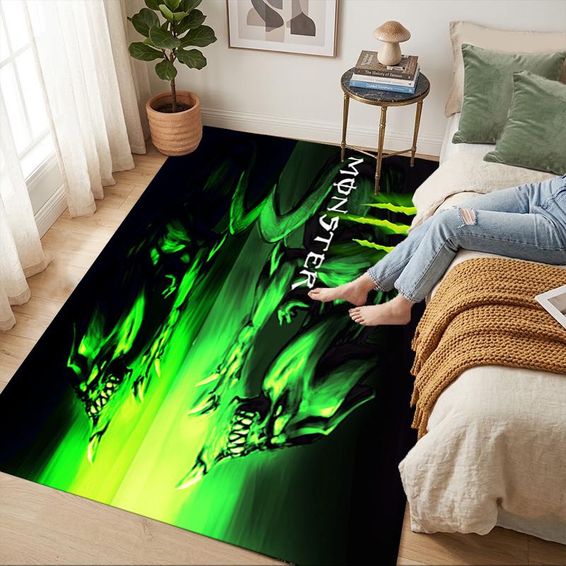 Monster Energy Dywanik do salonu antypoślizgowy Miękki dywan do sypialni Pokoju gier Pokoju zabaw Kanapy Biura Wystroju domu Mata pod drzwi Prezent świąteczny C9291425