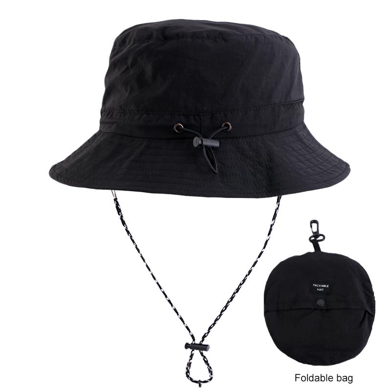 New Unisex Outdoor Fisherman Hat Waterproof Fishing Climbing Tourism And Hiking Foldable Bob Bucket Sunhats Mens Panama Bucket
