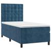 VidaXL Lit à sommier tapissier avec matelas Bleu foncé 100x200 cm - Modèle 3143251