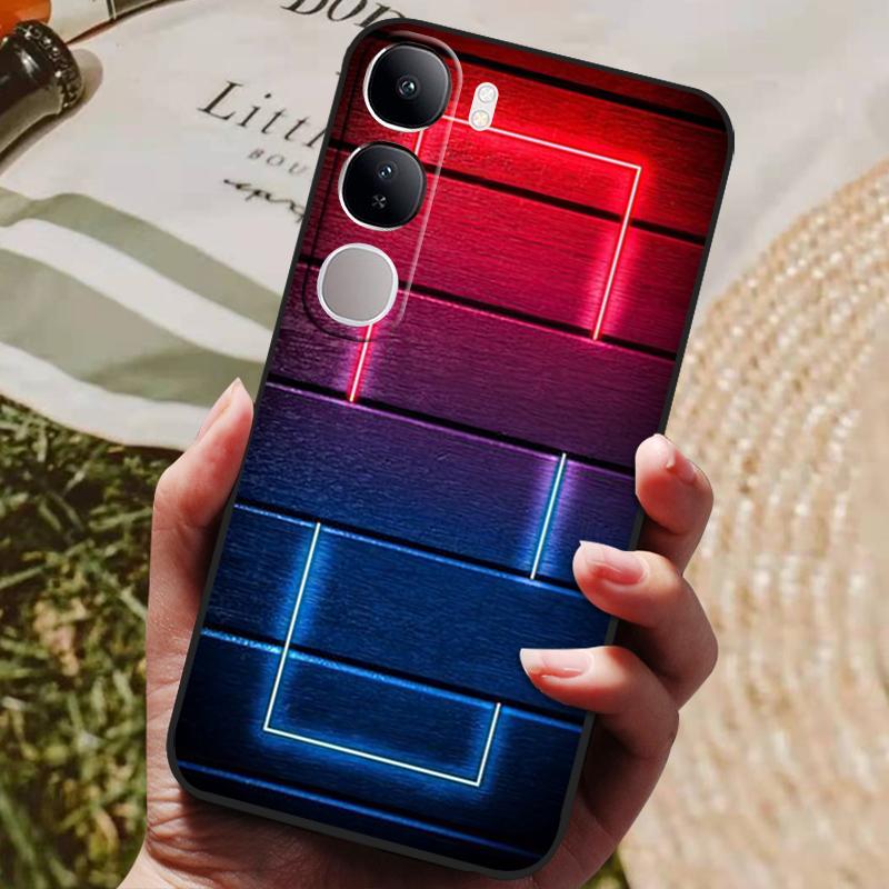 For Vivo V40 Lite 4G 5G V40Lite (IDN) V40E V 40 SE Case Luxury Painted Phone Silicon Back Cover For Vivo Y200 Y300 Cases Shell