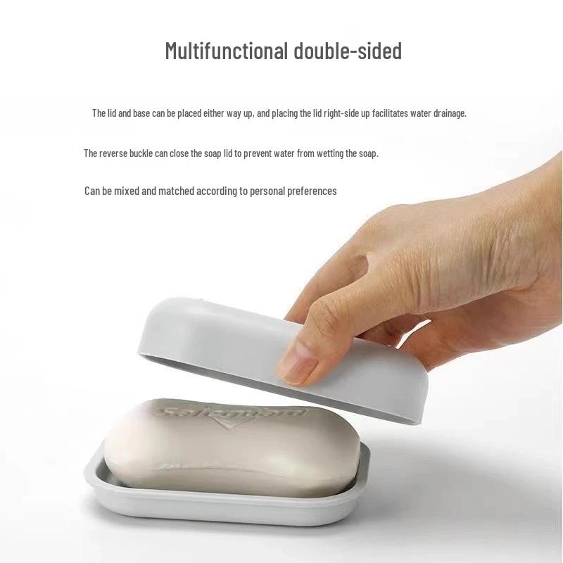 Dvouvrstvá miska na mýdlo - Kreativní koupelnový úložný prostor s odvodněním