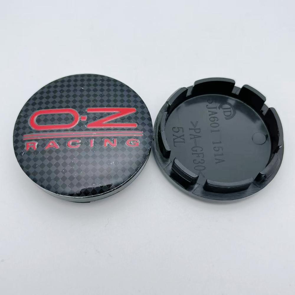 4pcs 56MM Car Wheel Center Caps With OZ O.Z Racing Logo Emblem Wheels Hubcaps Auto Hub Rim Cover Replace Car Accessories