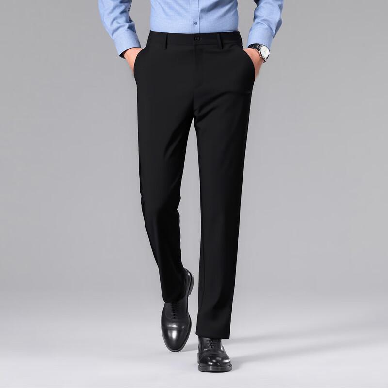 Shanshan Men's 2025 Autumn/Winter Thickened Wrinkle-Free Casual Trousers