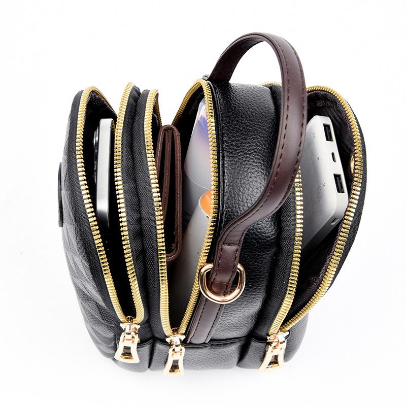Spring and summer small bag women's bag 2025 new trendy fashion versatile mini shoulder crossbody bag three-layer mobile phone bag