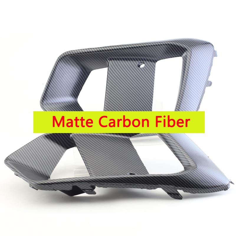 

2 шт., передняя противотуманная фара, накладка из углеродного волокна, накладка для Ford Focus RS 2016 2017 Matte Carbon