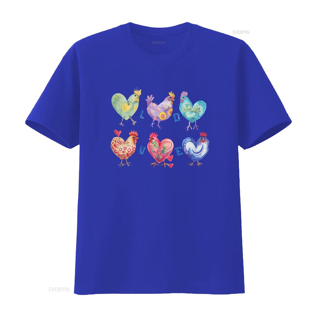 Chicken Lover T Shirt Valentine s Day Farm Life Apparel for Organic Egg Enthusiast Coop Retro vintage Washed fashion homme