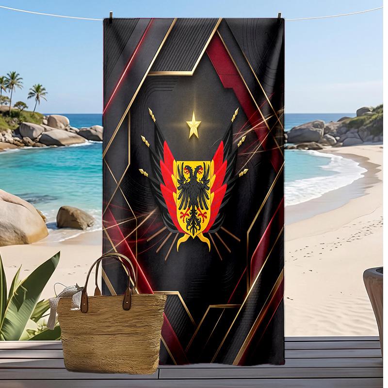 Asciugamano da Spiaggia Stampa Calcio Belgio Asciugatura Rapida Super Assorbente Morbido Asciugamano da Bagno per Nuoto Spiaggia Viaggio Souvenir Regalo