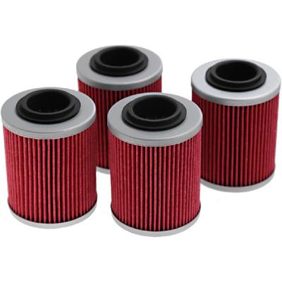 Oil Filter Replacement For Can-Am Outlander 330 400 450 500 570 650 800 850 1000 Replace# 420256188 711256188 KN152 HF152 (4Pcs)