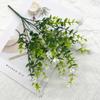 Artificial flowers seven cross Milan Eucalyptus Camellia office UV fake flowers plastic bouquet wedding home decoration