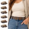 Carved PU Leather Belt Alloy Pin Buckle Decorative Belt Fashion Adjustable Belt  Daily Outfit