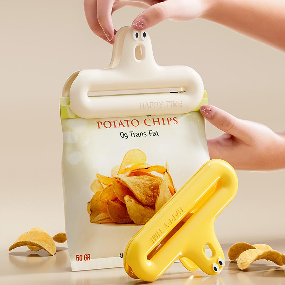 Creative Seal Sealing Clip Household Storage Food Snack Bag Sealer Clamp Kawaii Portable Kitchen Package Bag Accessories Tool