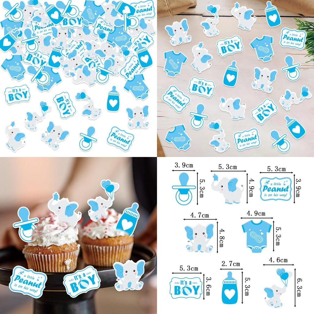 Blaues Elefanten-Konfetti Babyparty Party Desktop Dekoration Requisite Werfen