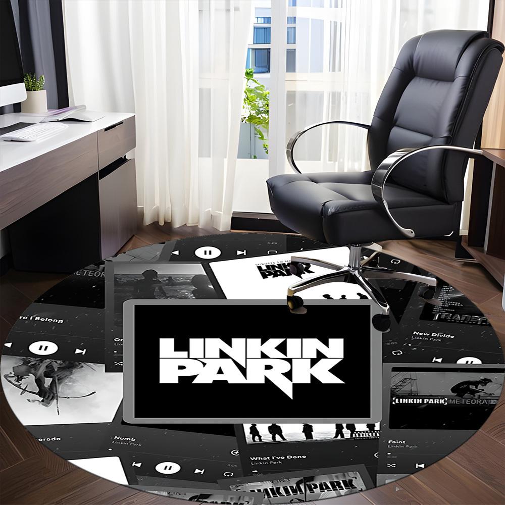 Linkin Park Büro Runder Teppich, Unter Bürostühlen Schlafzimmer Wohnzimmer Heimdeko a1016302