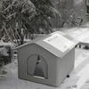 Waterproof Insulated Cat House Foldable Outdoor Pet Tent Feral Cat Shelter  Four Seasons