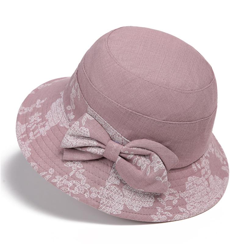 

Hat female spring summer visor basin hat cloth hat summer breathable bucket hat M（56-58cm）
