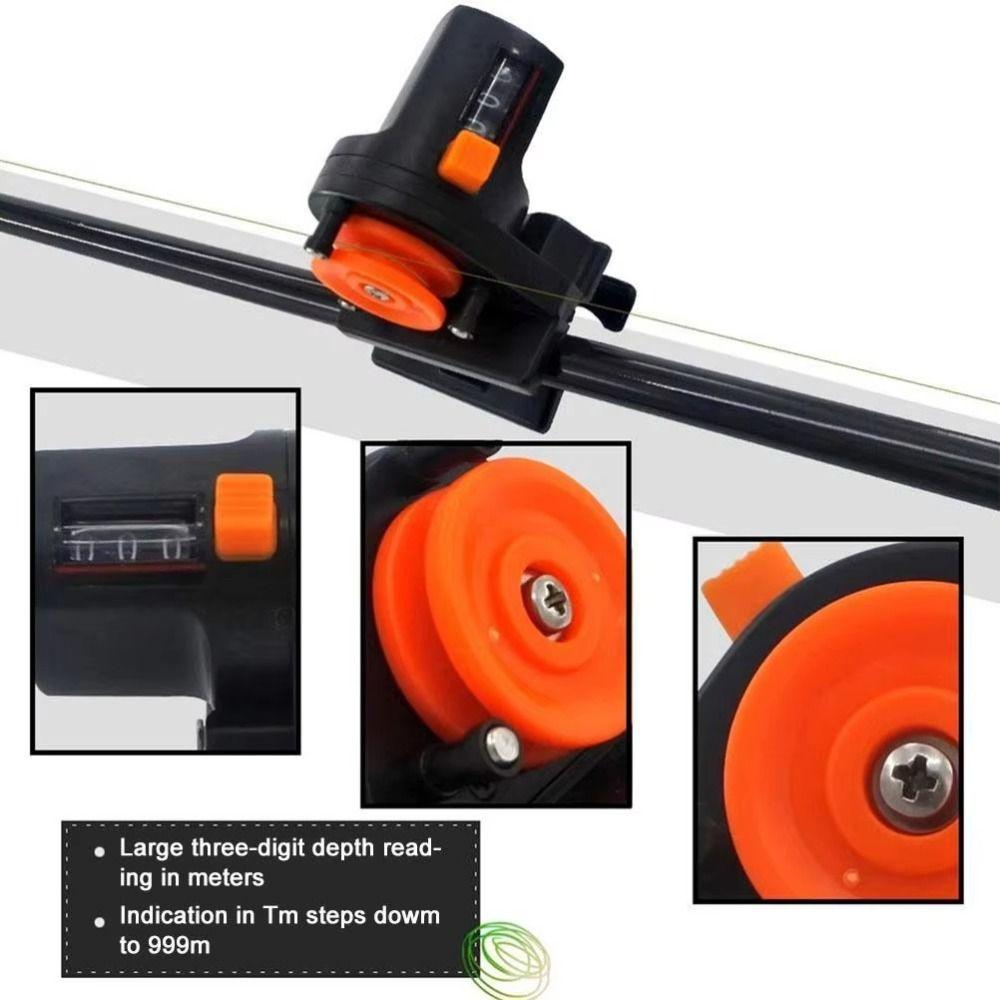 0-999M Depth Measurement Tool Universal Fishing Tackle Length Gauge Counter  Fishing Equipment