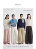 Early Morning Curved-Leg Tencel Pants with Side Pockets - Floor-Length Casual Wear