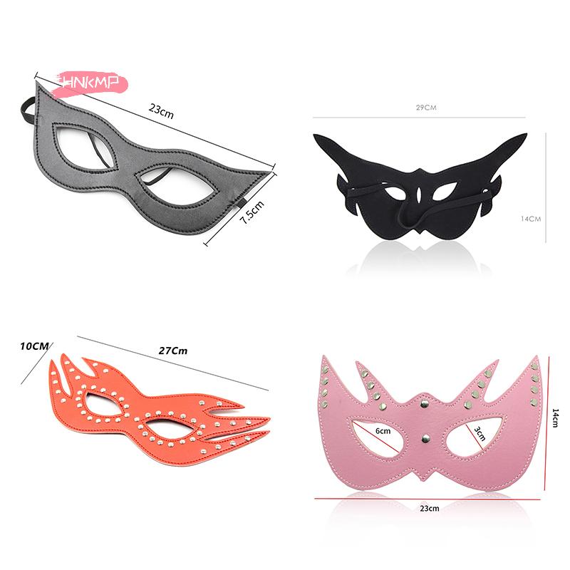 1Pc Women's Bat Sexy Mask Blindfold PU Leather Adjustable Cosplay Accessory for Masquerade Halloween Party Goth Eye Harness