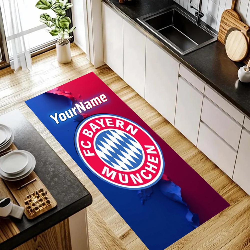 Bayern Munich Customize Your Name Kitchen Rug Runner Rug Laundry Mat Hallway Entryway The Best Gift Choice