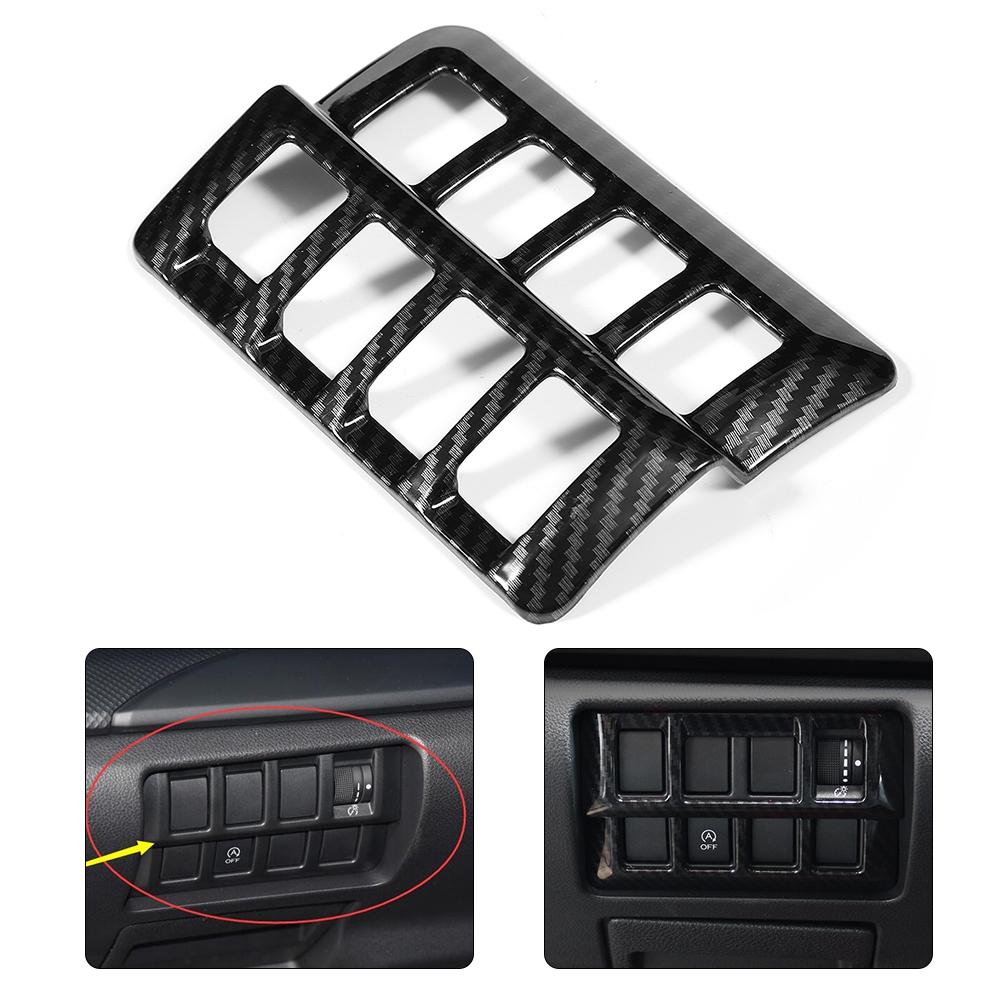 Car Headlight Adjustment Switch Cover Trim Decoration Frame Fit for Subaru Forester SK 2019