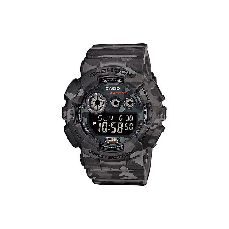 CASIO G SHOCK G Shock YOUTH 200m Waterproof Quartz Movement Resin Strap Watch Men s Watches GD-120CM-8 Gray Strap