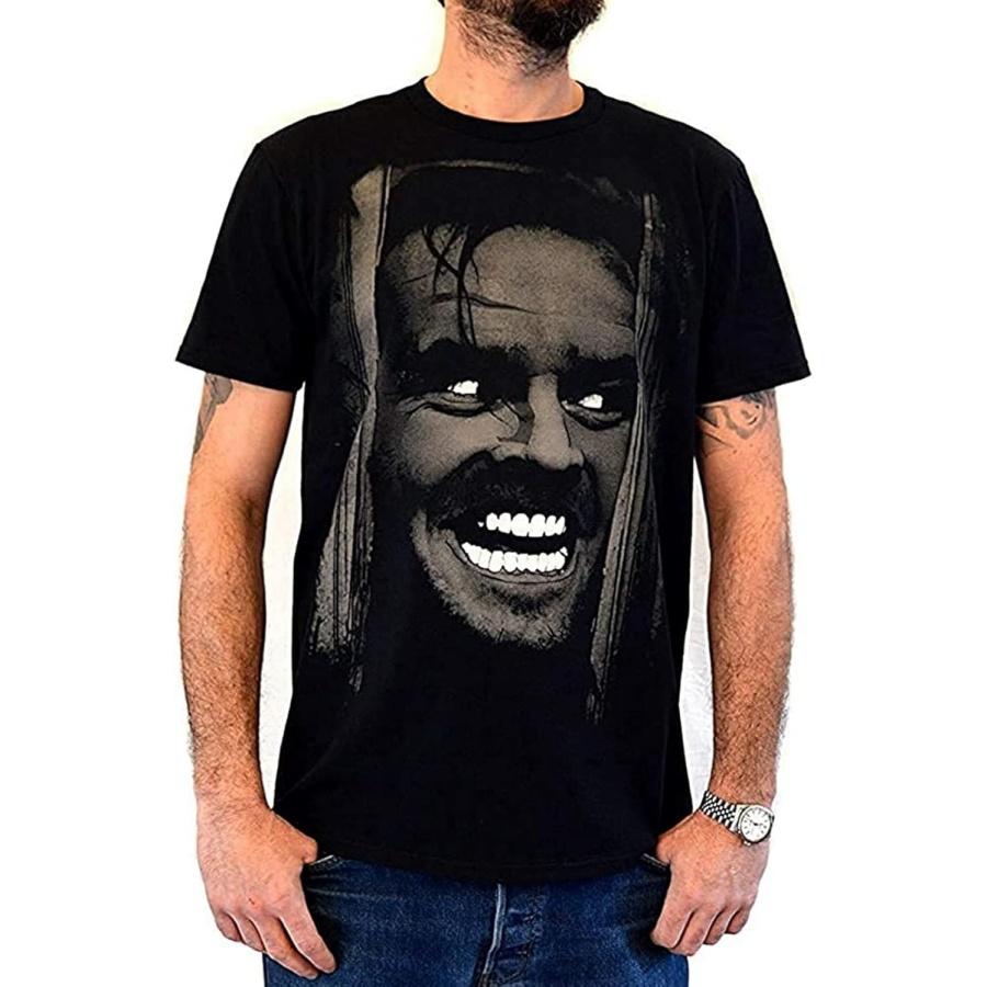 

STAY GOOD Mens Shining Jack Nicholson Water Colors Screen T-Shirt Unisex Black Tee XXXXXL різнокольоровий
