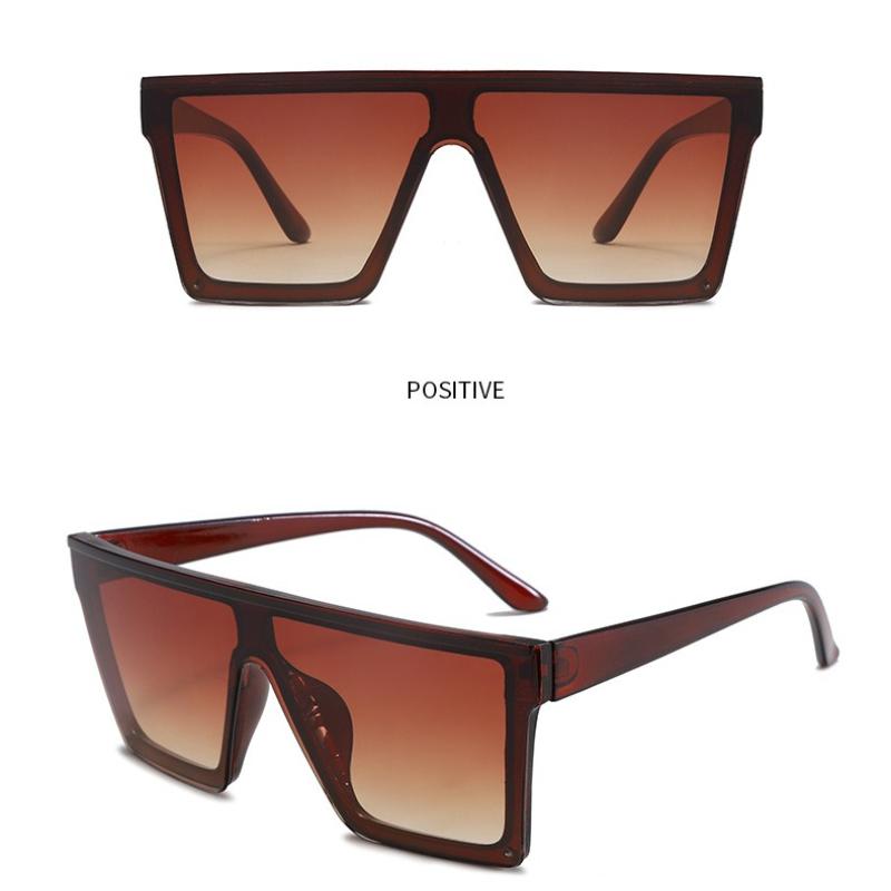 New Sunglasses One-piece Large-frame Sunglasses Women's Face Small Sunglasses