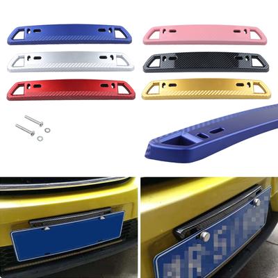 Adjustable Universal Front Rear Bullet Car License Plate Bracket Holder Carbon Filament Number License Plate Mount Frame Accesso