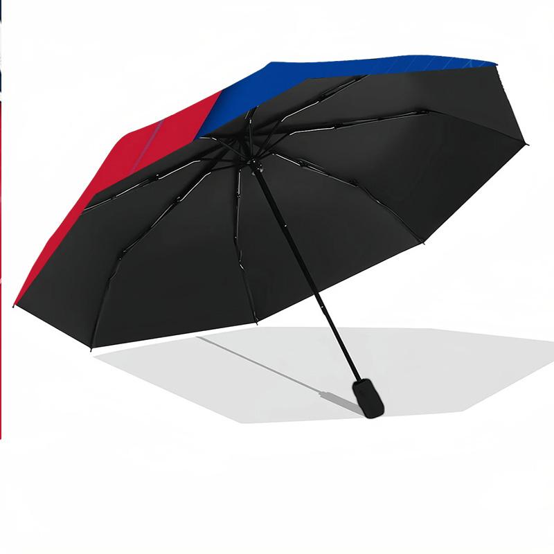 New York Rangers Print Auto 8?Ribs Folding Umbrella Wind Resistant Lightweight Automatic Umbrella For Daily Travel