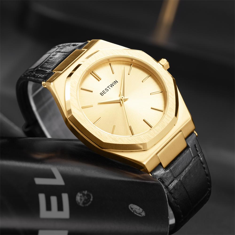 New Fashion Trendy Men's Watch with Waterproof Alloy Circular Dial for Life Business and Leisure Simple Men's Quartz Watch