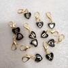 1PC Love Keychain Creativity Heart Shaped Design DIY Party Metal Gift 26 English Letters Keychain Marker Lobster Buckle