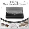 Vintage PU Leather Glasses Case Portable Men Women Glasses Storage Box Anti-Pressure Eyeglasses Bag Accessories