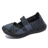 New cross-border large-size hand-woven casual breathable hollow single shoes ultra-light mesh flat shoes overshoes