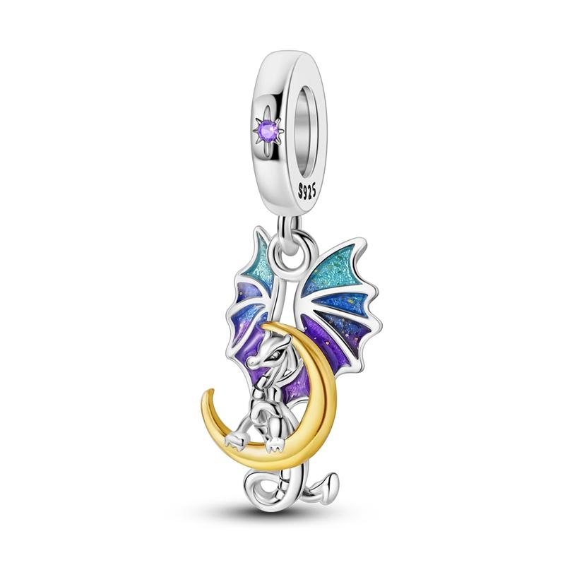 Charms Pendentifs Perles Argent 925 Chien Chat Luciiole Papillon Libellule Charme Pour Femmes Fabrication de Bijoux Accessoires de Mode